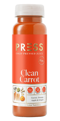 Clean Carrot 250ml Earthy Sweet Cold Pressed Carrot Juice