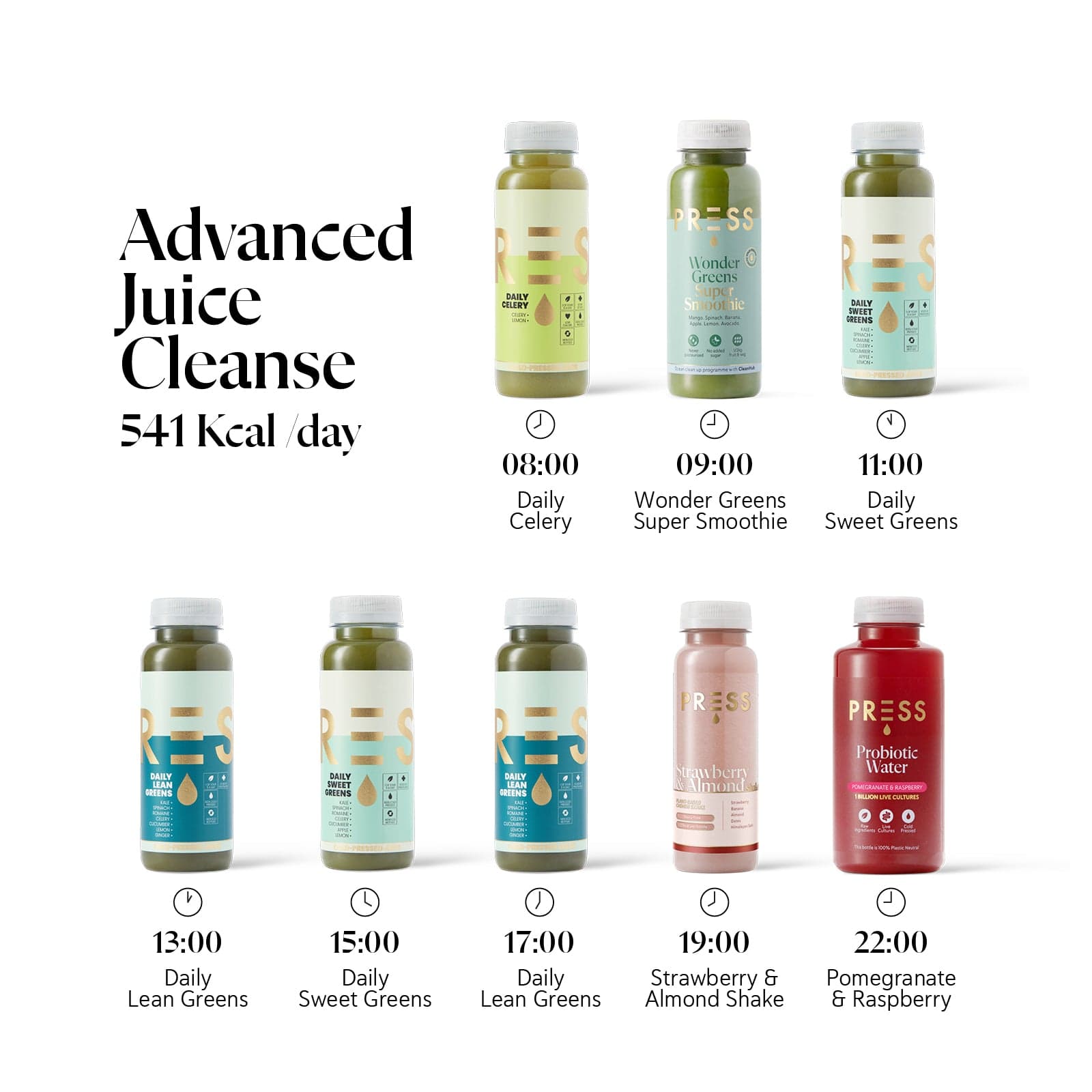 Advanced Juice Cleanse | Full Body Detox Juice Cleanse – PRESS Healthfoods